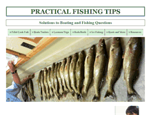 Tablet Screenshot of practical-fishing-tips.com